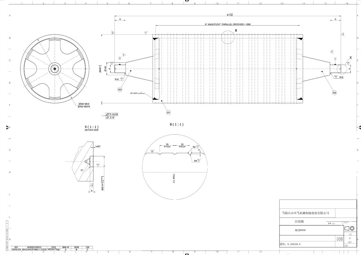Manufacturing and Repair of Stainless Steel Rollers