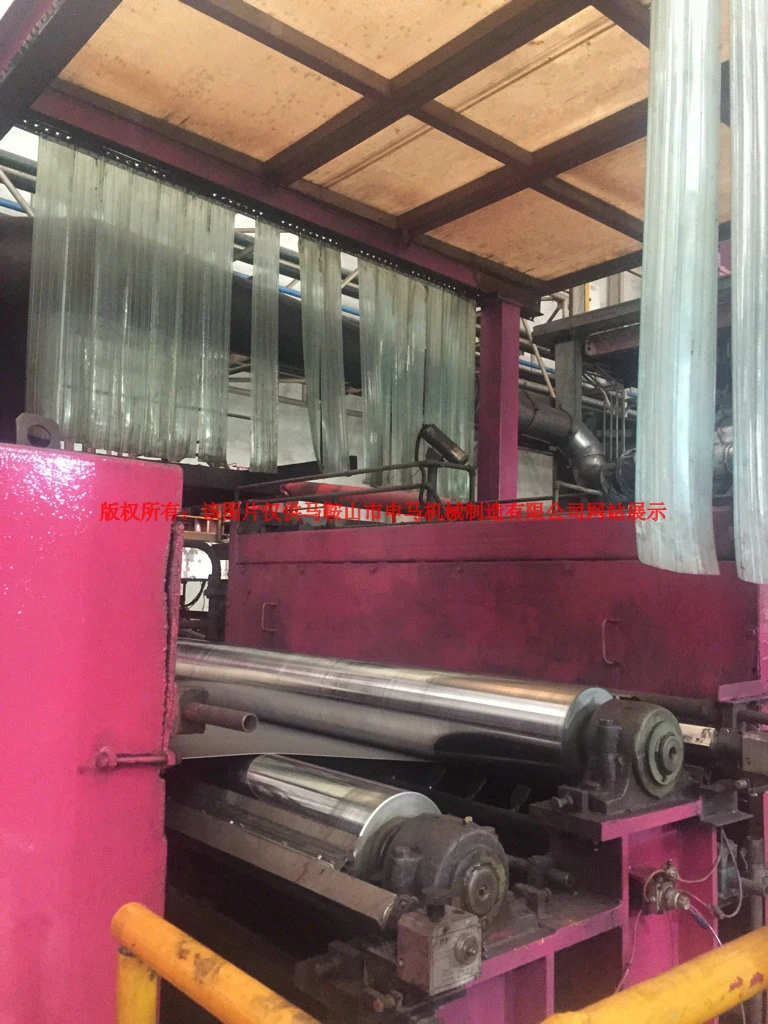 On site picture of the cold rolling continuous retreat line with a diameter of 400 turning roller